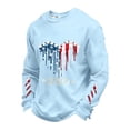 thumbnail image 2 of Men's 250 Anniversary Usa Shirt Long Sleeve Funny Graphic Tshirt Tops Waffle Knit Vintage Tshirts Summer Clothing, 2 of 4