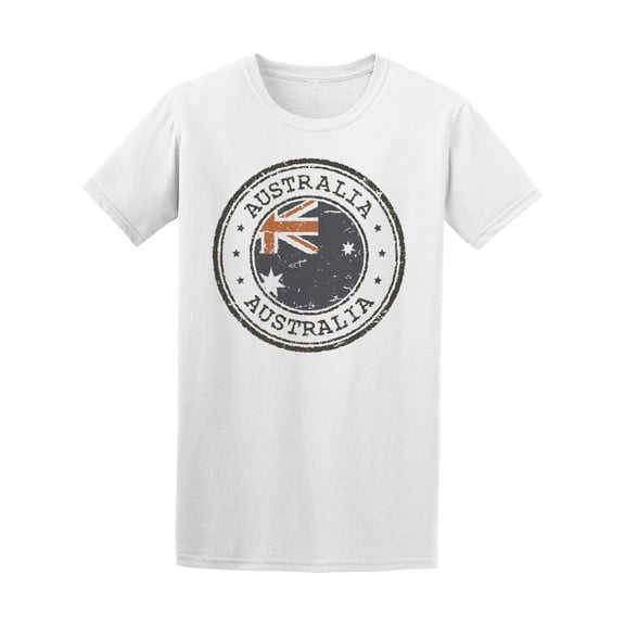 Australia Australia Grunge Logo Tee Men's -Image by Shutterstock