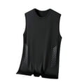 thumbnail image 2 of Blczomt Workout Tall Tank Tops for Men Performance Summer Tank Black Crew Neck Sleeveless Casual T Shirts, 2 of 3
