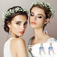 thumbnail image 4 of ddioayh Bohemian Feather Dangle Earrings for Women with Shell Beads Long Tassel Design Drop Earrings,All-match Exquisite Personality Jewelry, 4 of 9