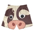 thumbnail image 4 of joogoo Boy Swim Trunks Cute Cow Face Bathing Beach Board Shorts 4T, 4 of 8