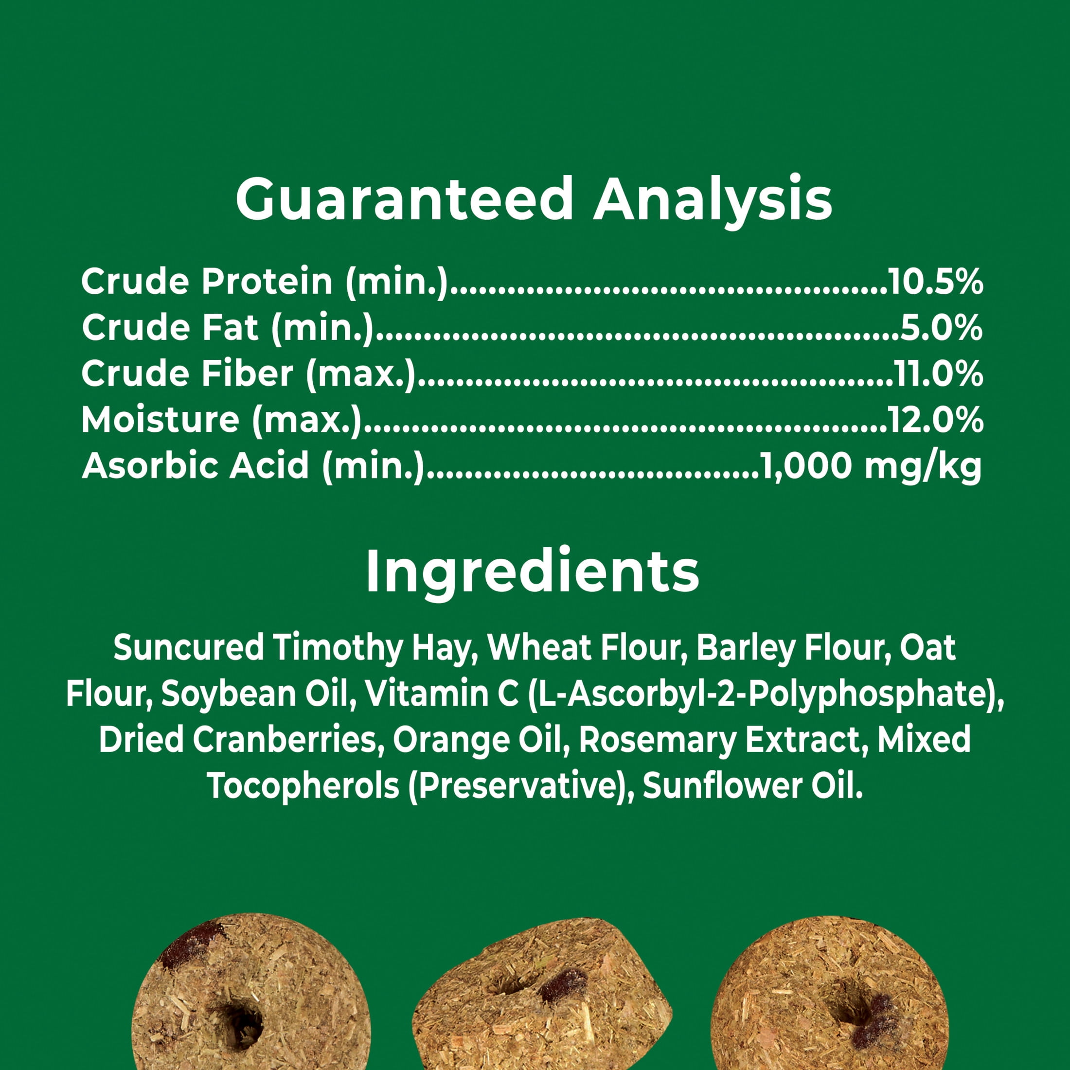 Kaytee Forti-Diet Wellness Snack Made with Timothy Hay and Vitamin C, 4 Ounces