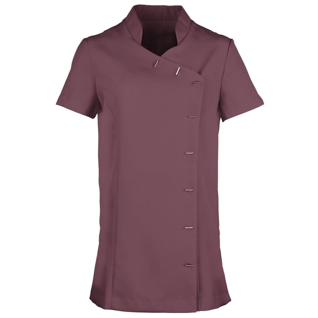 Premier- Bata Orchid para salón de belleza/spa para mujer (Paquete de 2) (Berenjena)