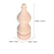 thumbnail image 5 of 2 husillos de madera sin pintar y sin terminar para decoración del hogar, restaurante, reparación, columna romana de madera maciza, columna tallada decorativa., 5 of 7