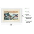 thumbnail image 2 of Rio De Janeiro Brazil - Pan American World Airways - Vintage Airline Travel Poster by Dong Kingman - Japanese Unryu Rice Paper Art Print (Unframed) 18 x 24 in, 2 of 4