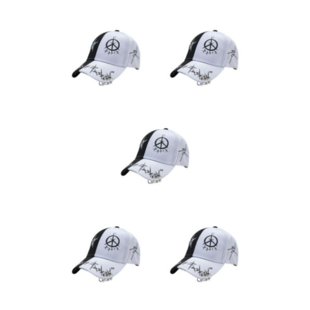 Qarigey Gorra de béisbol unisex de moda para la playa y actividades al aire libre sombreros para mujeres gorras de béisbol anillos blancos Type2 NO2