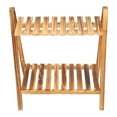 thumbnail image 4 of Plants Ladder, Eco Friendly Solid Wood 2 Tier Simple Installation Flower Stand  For Garden For Balcony, 4 of 8