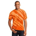 thumbnail image 1 of Port & Company Mens Essential Tiger Stripe Tie-Dye Tee - Orange - 2X-Large, 1 of 1