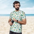 thumbnail image 4 of Wukai Pineapple Print Men's Short-Sleeved Mesh T-Shirt,Quick-Dry Short Sleeve Workout T-Shirt-4X-Large, 4 of 8