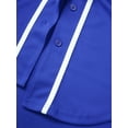 thumbnail image 3 of Hat and Beyond Active Womens Baseball Short Sleeve Full Button Down Jersey, 3 of 5