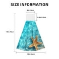 thumbnail image 3 of Yiaed Starfish And Seashell On The Beach 1 Print Coral Velvet Wipes Absorbent Wipes Cleaning Cloths Household Table and Dish Wiping Cloths, 3 of 7