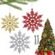 thumbnail image 1 of 18 piezas de decoración de copos de nieve, decoraciones colgantes de copos de nieve, decoración de árboles de Navidad copos de nieve, decoraciones de Navidad, decoración de árboles de Navidad de copos kaili Sencillez, 1 of 5