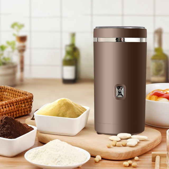 XWSHYW Electrodomésticos Molinillo de Café, Molinillo de Granos, Molinillo de Especias, Molinillo de Hierbas, Molinillo para Granos de Café, Especias con 2 Hojas de Acero Inoxidable