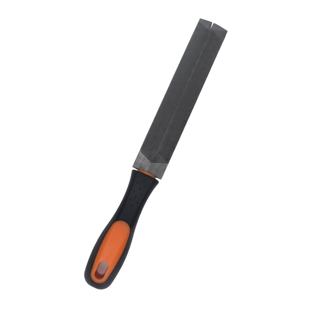 Feather Edge File, Flat 2 Grain Hard Carpenter's Files with TPR Handle for Scissors for Woodworking for Metal