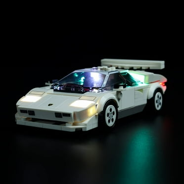 Kyglaring Led Light Kit for Lego Lamborghini Countach 76908 Model Building Kit-Without LEGO Set(Classic Version)