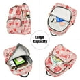 thumbnail image 5 of FORMRS Mini Backpack Purse for Women Travel Daypack Casual Shoulder Bag, Bunnies and Hearts, 5 of 7