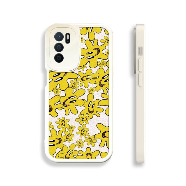Haga una declaración con una funda plateada mate de doble capa con diseño gráfico artístico y divertido para iPhone