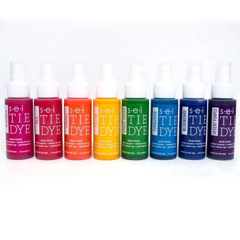 SEI, Classic Tie Dye Kit, 8 Colors, Fabric Spray for Clothing
