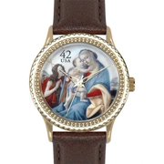 HY-1022G-DB Botticelli Madonna Yellow Gold-Colored Round