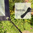 thumbnail image 4 of Lona transparente impermeable de 1 m x 1 m, resistente al polvo para acampar, pescar y hacer jardinería, lámina transparente con ojales, 4 of 5