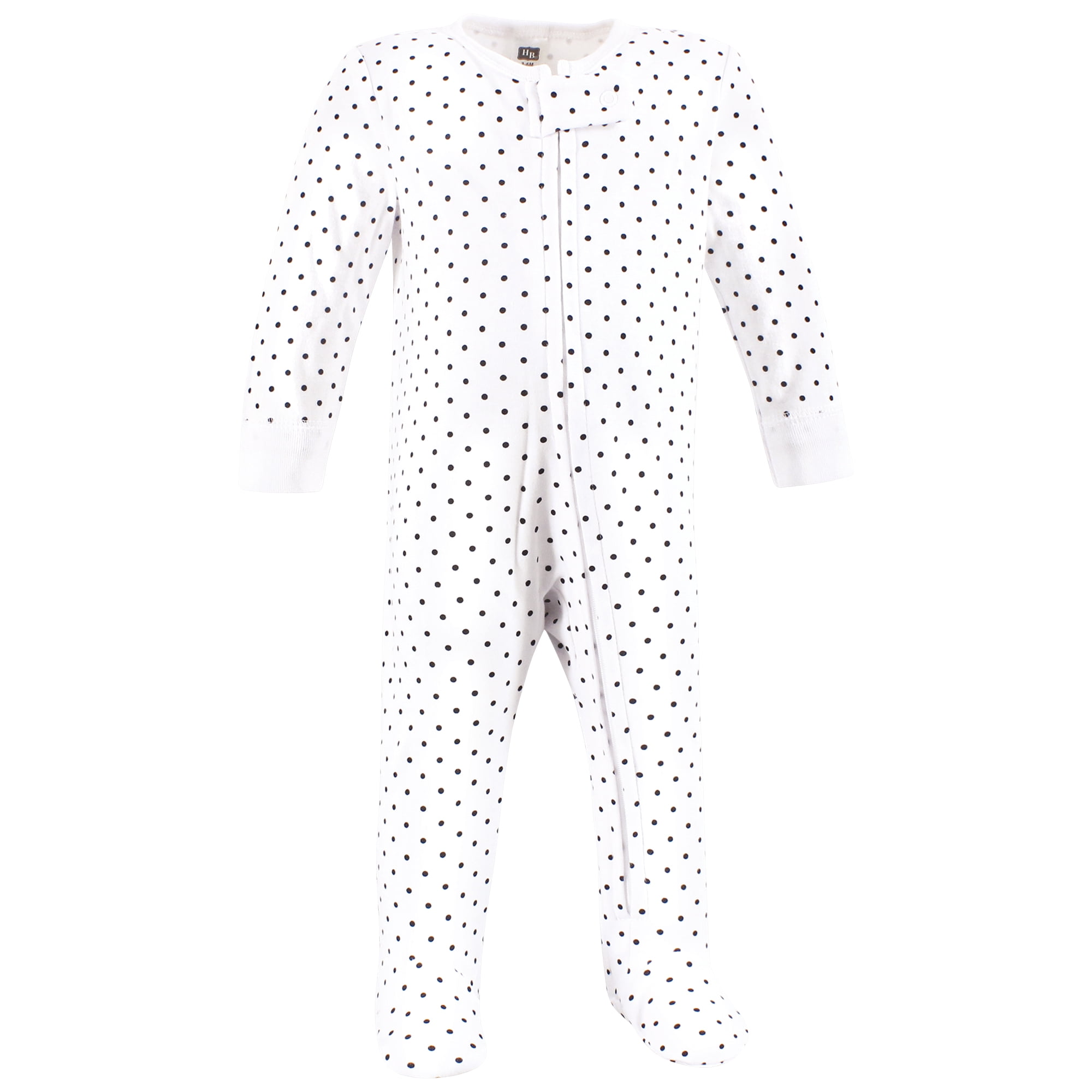 Hudson Baby Infant Girls Cotton Sleep and Play, Pink Bows, Newborn