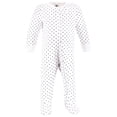 thumbnail image 4 of Hudson Baby Infant Girls Cotton Sleep and Play, Pink Bows, 0-3 Months, 4 of 5