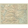 thumbnail image 2 of Bertarelli 32x25 Gold Ornate Wood Framed with Double Matting Museum Art Print Titled - Metropolitan City Turin Italy - Bertarelli 1914, 2 of 4