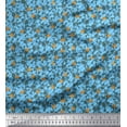thumbnail image 1 of Soimoi Modal Satin Fabric Diagonal Stripe,Cross Bones & Skull Print Fabric by Yard 42 Inch Wide, 1 of 3