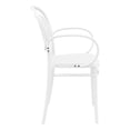thumbnail image 4 of Compamia ISP258-WHI 17.3 in. Marcel XL Resin Outdoor Arm Chair, White, 4 of 5
