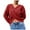 Red, variant on Ediodpoh Women Fashion Solid Crop V Neck Long Sleeve Knit Sweater Pullover Knit Tops for Women Red L