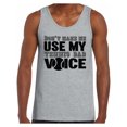 thumbnail image 1 of Awkward Styles Men's Don`t Make Me Use My Tennis Dad Voice Graphic Tank Tops Sport Dad Gift, 1 of 4