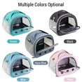 thumbnail image 2 of Graflsoa Foldable Small Pet Carrier Backpack - Portable, Breathable, and Stylish for Hamsters, Rabbits, and Birds - Pink, 2 of 6