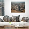 thumbnail image 3 of Designart Aerial View of City from Helicopter - Cityscape Throw Pillow - 18x18, 3 of 4