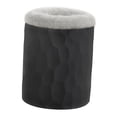 thumbnail image 2 of Estuche para gafas con forro, organizador de silicona para guardar gafas. Peluche negro gris, 2 of 9