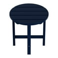 thumbnail image 3 of Garden 18" Inch Round Plastic Outdoor Patio Side Table, Navy Blue, 3 of 7
