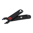 thumbnail image 1 of Alicates para cadena de bicicleta, aleación de aluminio, herramienta de reparación multifuncional 4 en 1, abrazadera para cadena, color negro, 1 of 14