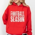 thumbnail image 4 of Football Season Block Distressed - Women's Graphic Hoodie, 4 of 8