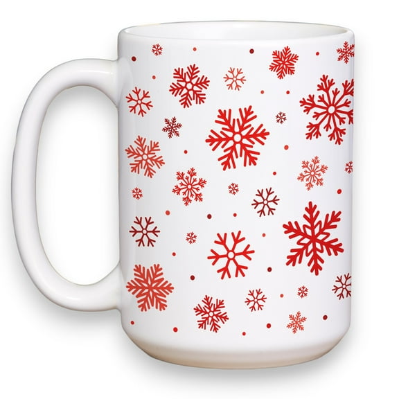 Personalization Mall Christmas Snowflake Coffee Mug 15 oz.- White