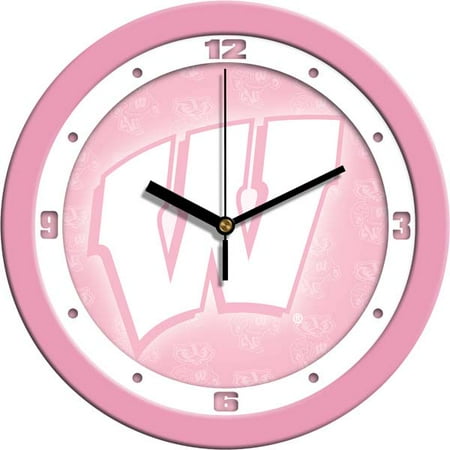 - Wisconsin Pink Wall Clock