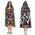 thumbnail image 5 of WWE Hooded Blanket Poncho, Wearable Hooded Blanket Cozy Soft Warm Plush Fleece Blanket for Adult Women Men, 5 of 7