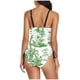 thumbnail image 3 of Tops de Bikini para las Mujeres Patrón Multicolor Impresión Trasera Recorte Sling Traje de Baño, Traje de Baño de Pieza Modesta, 3 of 6