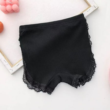 Bnwani Kid s Underwear High Waisted Underpant For Kid Up to 30% off Cotton Toddler Panty Black 7 T