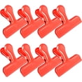 thumbnail image 1 of Clips para bolsas, clips para virutas de acero inoxidable de alta resistencia, clips para bolsas de alimentos, ideales para cocina, oficina, para sellar bolsas de café, hojas de papel, paquete de 8 (, 1 of 4