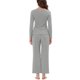 thumbnail image 3 of INSPIRAR CHIC Pijamas de Mujer Suave de Punto con Encaje Conjuntos de Ropa de Noche Elásticos Talla XS Gris, 3 of 4
