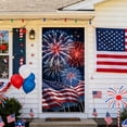 thumbnail image 6 of erdimoy 4th of July Patriotic Door Cover Banner, 35×70 Inch Firework & American Flag Backdrop for Independence Day Decor, 6 of 6