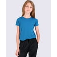 thumbnail image 2 of Real Essentials 4 Pack: Girls Short Sleeve Dry-Fit Crew Neck Active Athletic Performance T-Shirt, 2 of 6