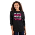 thumbnail image 3 of Breast Cancer Faith Bigger Than Fear Women's Long Sleeve T Shirt Brisco Brands M, 3 of 6