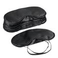 thumbnail image 3 of 10pcs Polyester Sleeping Blindfold Portable Shading Eyepatch Eyeshade Eye Mask (Black), 3 of 7