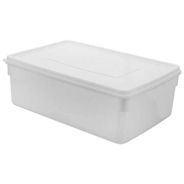 WORGEOUS Molde de plástico para bloques de hielo, bandeja reutilizable para hacer hielo, bandeja grande para cubitos de hielo para baño de hielo