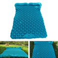 thumbnail image 1 of Almohadilla para dormir doble para acampar, cojín para cama, colchón y alfombrilla con luz de aire para 2 personas para caminatas, viajes en automóvil - Azul Pavo Real Azul eléctrico Baoblaze Cojín para dormir doble, 1 of 8